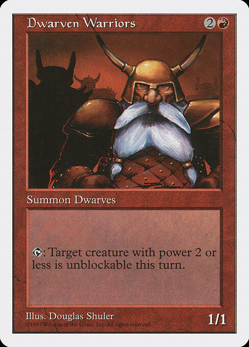 Dwarven Warriors - Fifth Edition Magic card