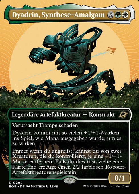Dyadrin, Synthese-Amalgam (Dyadrine, Synthesis Amalgam) - Edge of Eternities (#298) - Illustrated by Matthew G. Lewis - Magic: The Gathering Card