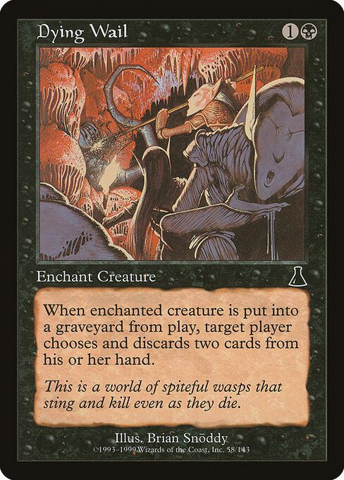 Dying Wail - Urza's Destiny Magic card
