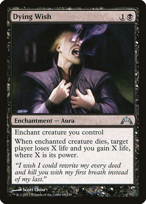 Dying Wish - Gatecrash Magic card