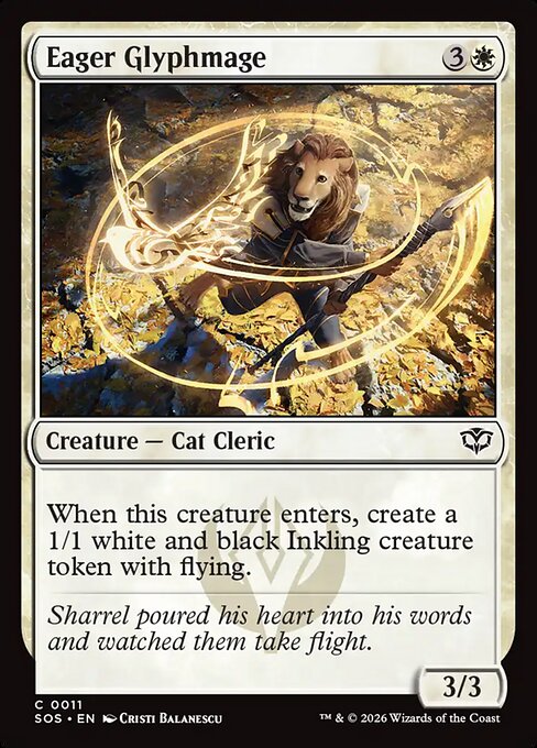 Eager Glyphmage - Secrets of Strixhaven Magic card