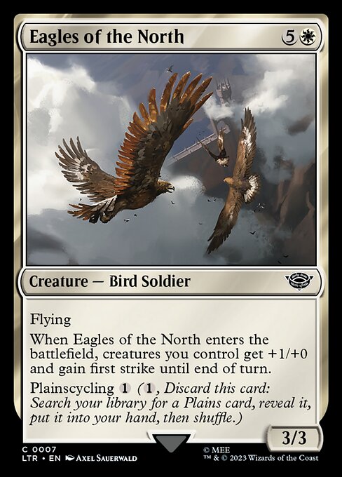 Eagles of the North - The Lord of the Rings: Tales of Middle-earth (#7) - Illustrated by Axel Sauerwald - Magic: The Gathering Card