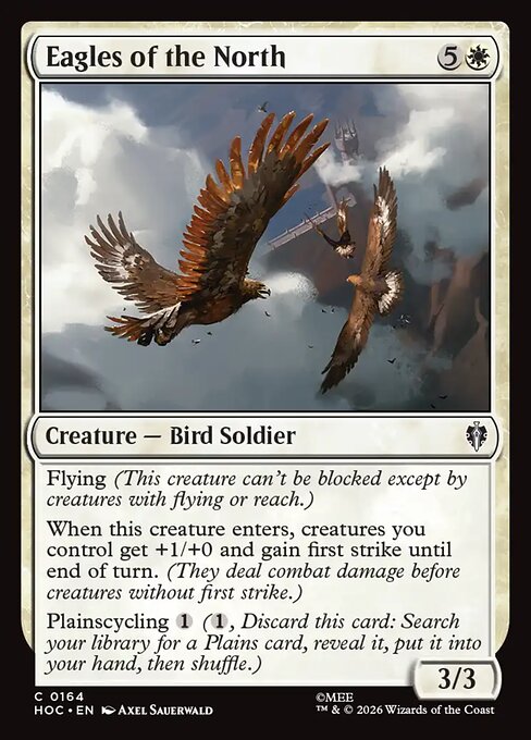 Eagles of the North - The Hobbit Eternal (#164) - Illustrated by Axel Sauerwald - Magic: The Gathering Card
