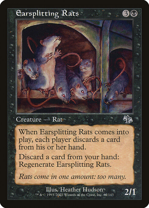 Earsplitting Rats - Judgment Magic card