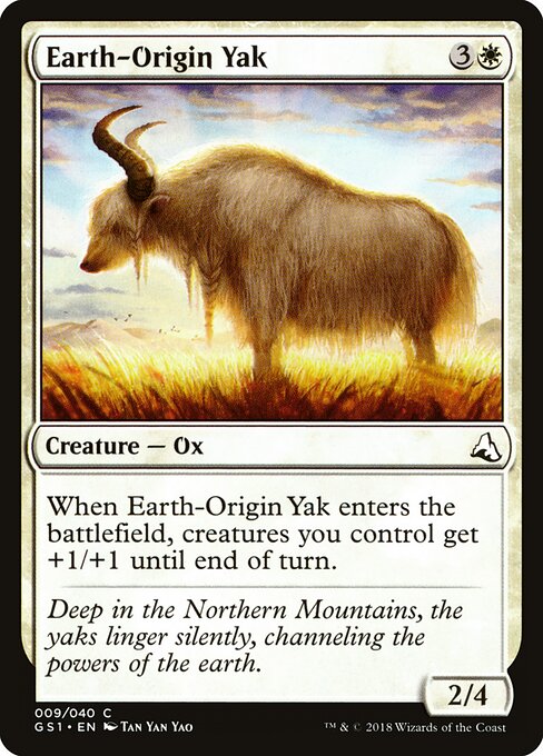 Earth-Origin Yak - Global Series Jiang Yanggu & Mu Yanling (#9) - Illustrated by Tan Yan Yao - Magic: The Gathering Card