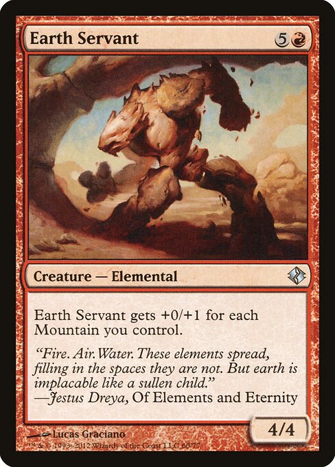 Earth Servant - Duel Decks: Venser vs. Koth Magic card