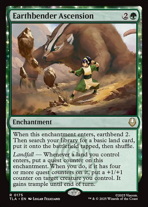 Earthbender Ascension - Avatar: The Last Airbender (#175) - Illustrated by Logan Feliciano - Magic: The Gathering Card