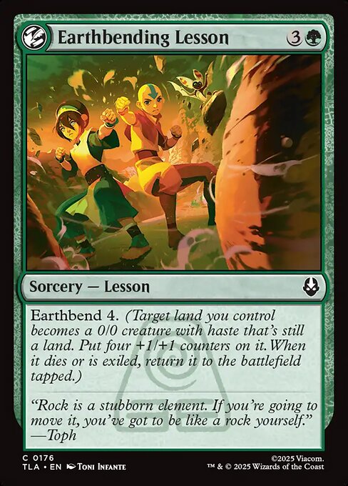 Earthbending Lesson - Avatar: The Last Airbender Magic card