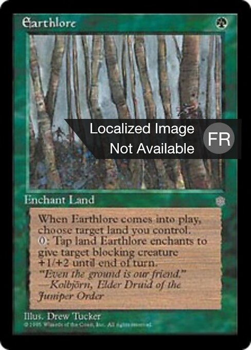 Sapience tellurique (Earthlore) - Ice Age (#231) - Illustrated by Drew Tucker - Magic: The Gathering Card