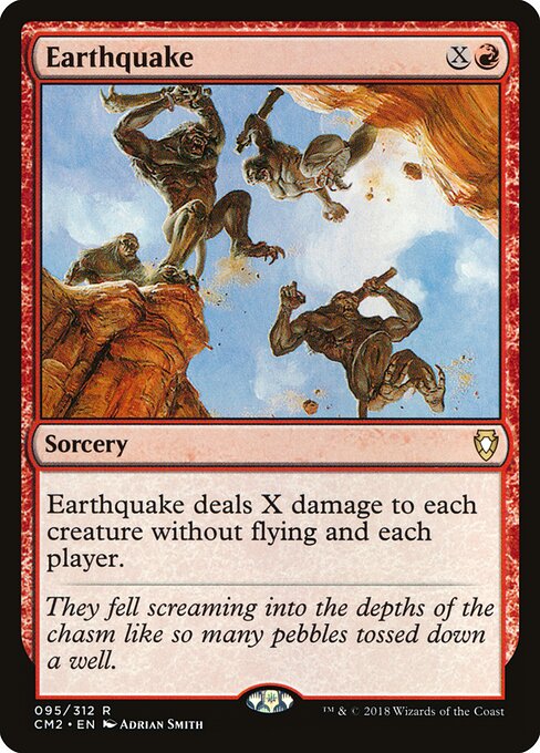 Earthquake - Commander Anthology Volume II (#95) - Illustrated by Adrian Smith - Magic: The Gathering Card
