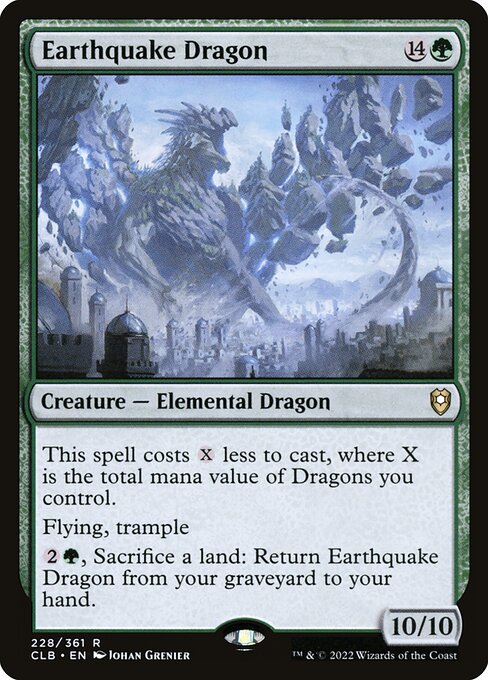 Earthquake Dragon - Commander Legends: Battle for Baldur's Gate Magic card