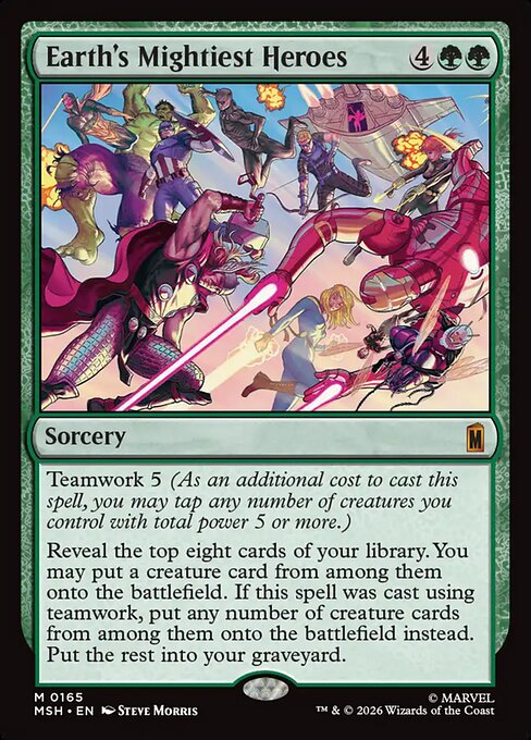 Earth's Mightiest Heroes - Marvel Super Heroes Magic card