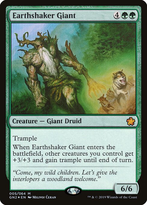 Earthshaker Giant - Game Night 2019 Magic card