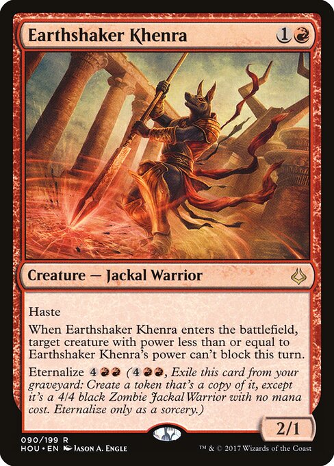 Earthshaker Khenra - Hour of Devastation (#90) - Illustrated by Jason A. Engle - Magic: The Gathering Card