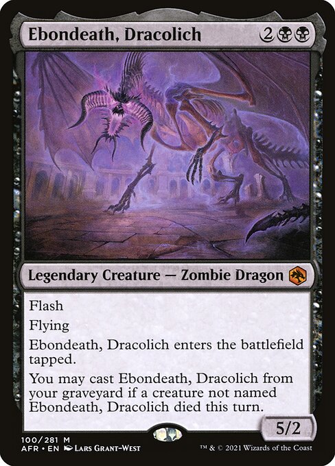 Ebondeath, Dracolich - Adventures in the Forgotten Realms Magic card