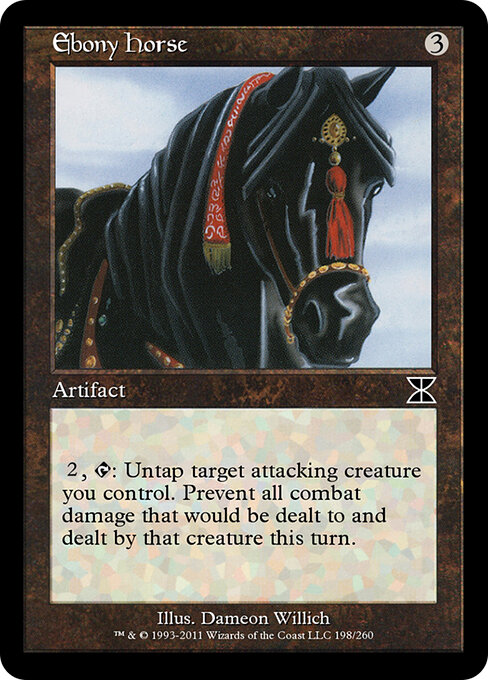 Ebony Horse - Masters Edition IV Magic card