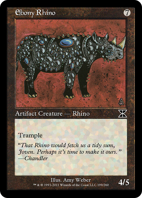 Ebony Rhino - Masters Edition IV Magic card