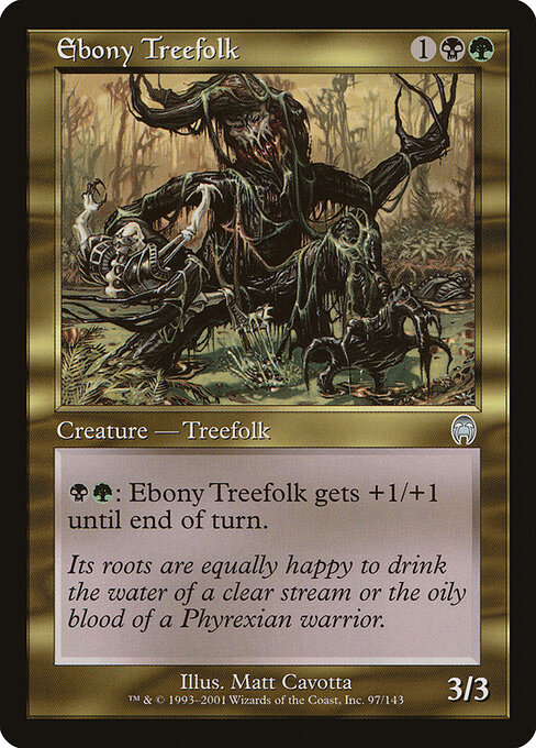 Ebony Treefolk - Apocalypse Magic card