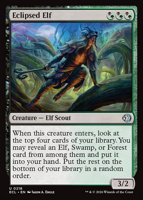Eclipsed Elf - Lorwyn Eclipsed Magic card
