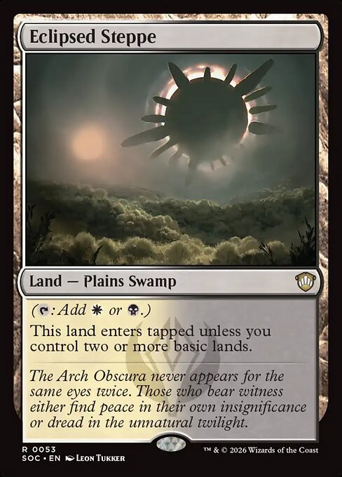 Eclipsed Steppe - Secrets of Strixhaven Commander Magic card