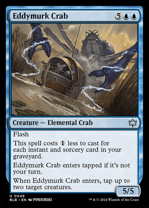 Eddymurk Crab - Bloomburrow Magic card
