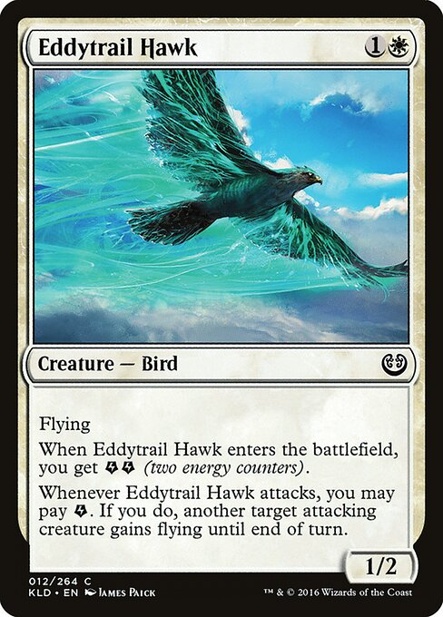 Eddytrail Hawk - Kaladesh (#12) - Illustrated by James Paick - Magic: The Gathering Card