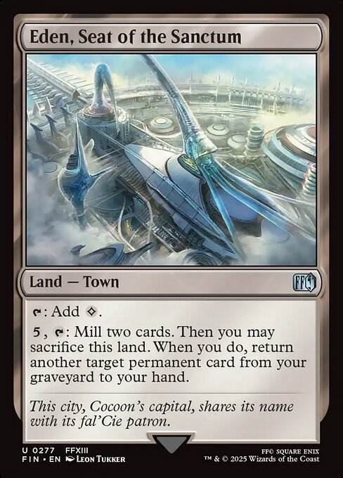 Eden, Seat of the Sanctum - Final Fantasy Magic card