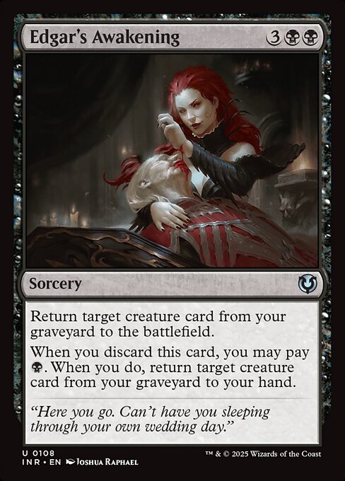 Edgar's Awakening - Innistrad Remastered (#108) - Illustrated by Joshua Raphael - Magic: The Gathering Card