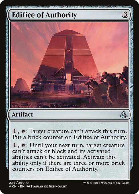 Edifice of Authority - Amonkhet Magic card