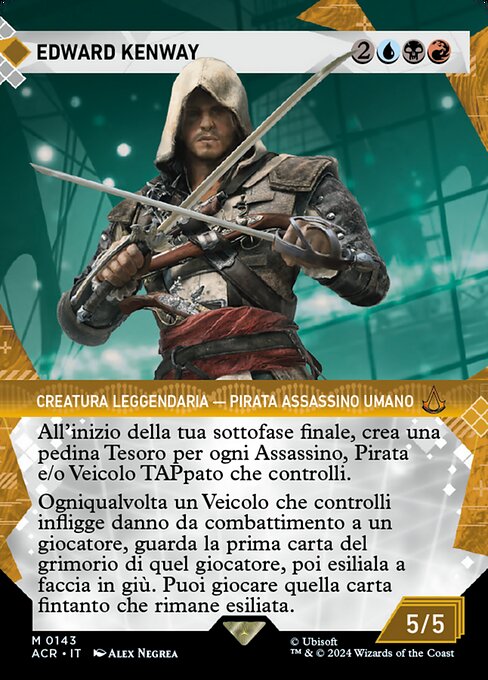 Edward Kenway - Assassin's Creed (#53) - Illustrated by Borja Pindado - Magic: The Gathering Card