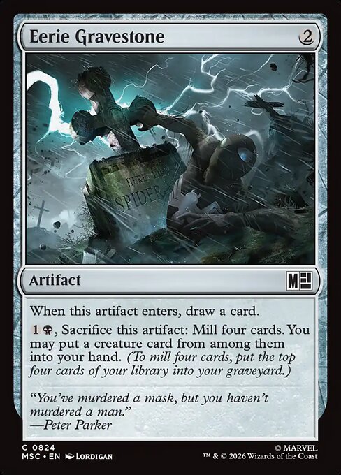 Eerie Gravestone - Marvel Super Heroes Commander Magic card