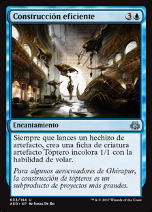 Construcción eficiente (Efficient Construction) - Aether Revolt (#33) - Illustrated by Jonas De Ro - Magic: The Gathering Card