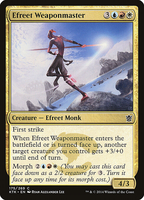 Efreet Weaponmaster - Khans of Tarkir Magic card