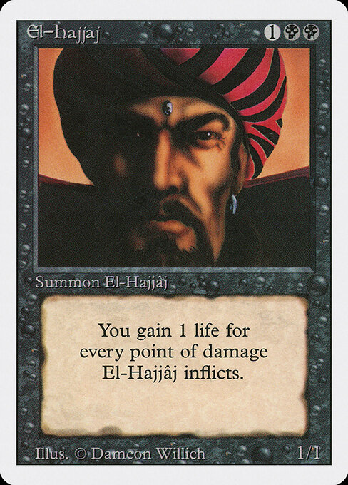 El-Hajjâj - Revised Edition (#108) - Illustrated by Dameon Willich - Magic: The Gathering Card