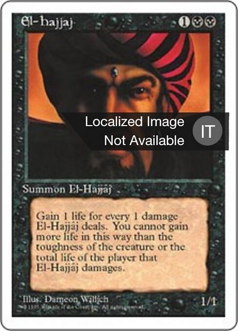 El-Ajjaj (El-Hajjâj) - Foreign Black Border (#108) - Illustrated by Dameon Willich - Magic: The Gathering Card