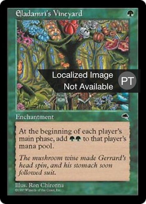 Eladamris Weinberg (Eladamri's Vineyard) - Tempest (#223) - Illustrated by Ron Chironna - Magic: The Gathering Card