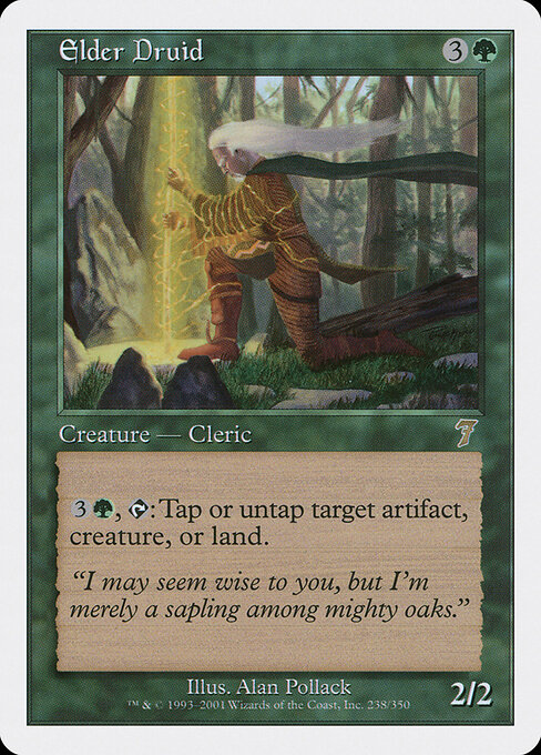 Elder Druid - Seventh Edition Magic card