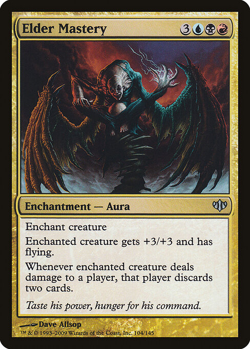 古老の熟達 (Elder Mastery) - Conflux (#104) - Illustrated by Dave Allsop - Magic: The Gathering Card
