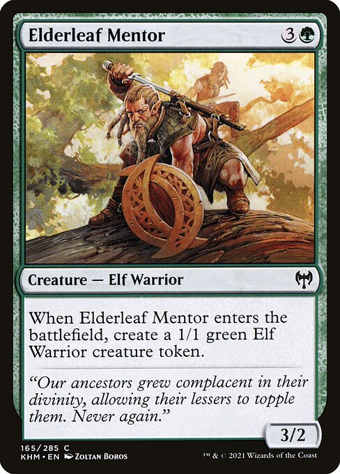 Elderleaf Mentor - Kaldheim Magic card