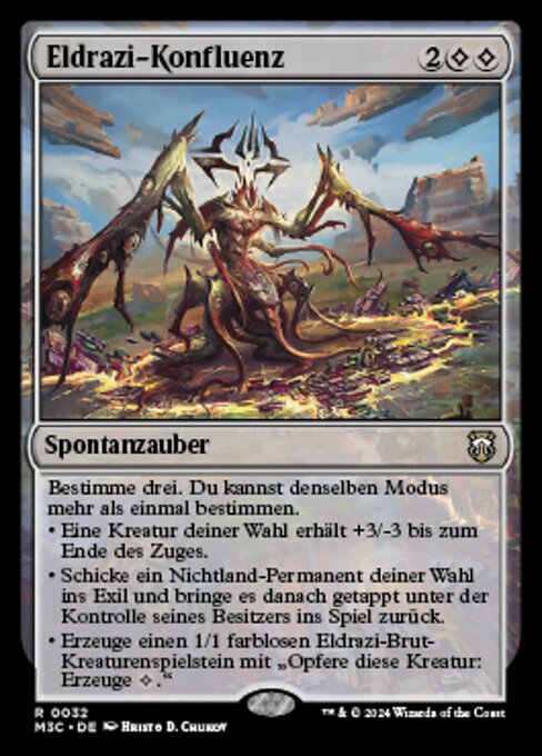 Confluence eldrazi (Eldrazi Confluence) - Modern Horizons 3 Commander (#32) - Illustrated by Hristo D. Chukov - Magic: The Gathering Card