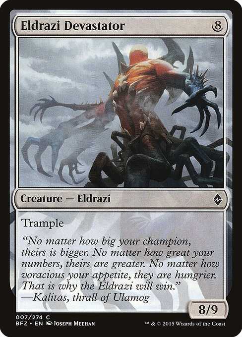 Eldrazi Devastator - Battle for Zendikar Magic card