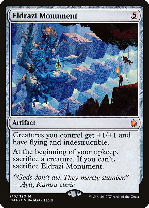 Eldrazi Monument - Commander Anthology (#216) - Illustrated by Mark Tedin - Magic: The Gathering Card