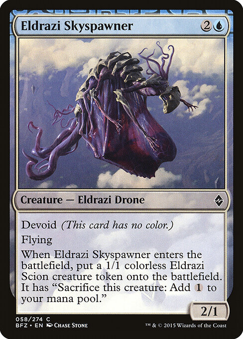 Eldrazi Skyspawner - Battle for Zendikar (#58) - Illustrated by Chase Stone - Magic: The Gathering Card