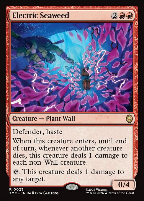 Electric Seaweed - Teenage Mutant Ninja Turtles Eternal (#23) - Illustrated by Randy Gallegos - Magic: The Gathering Card