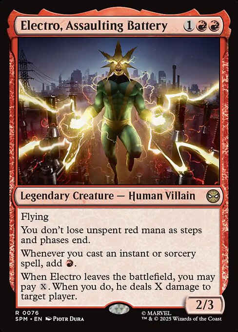 Electro, Assaulting Battery - Marvel's Spider-Man Magic card