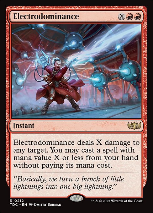 Electrodominance - Tarkir: Dragonstorm Commander Magic card