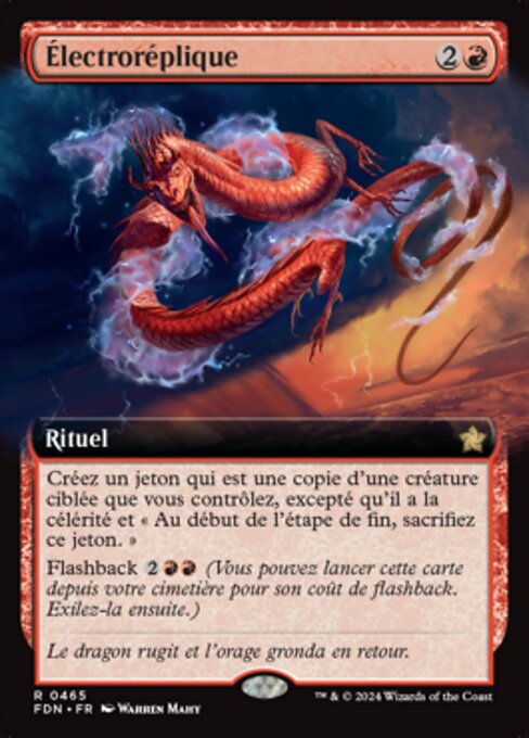Électroréplique (Electroduplicate) - Foundations (#465) - Illustrated by Warren Mahy - Magic: The Gathering Card