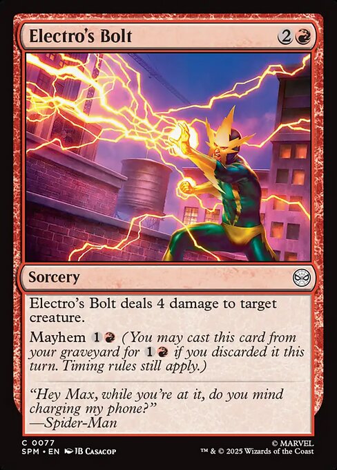 Electro's Bolt - Marvel's Spider-Man Magic card