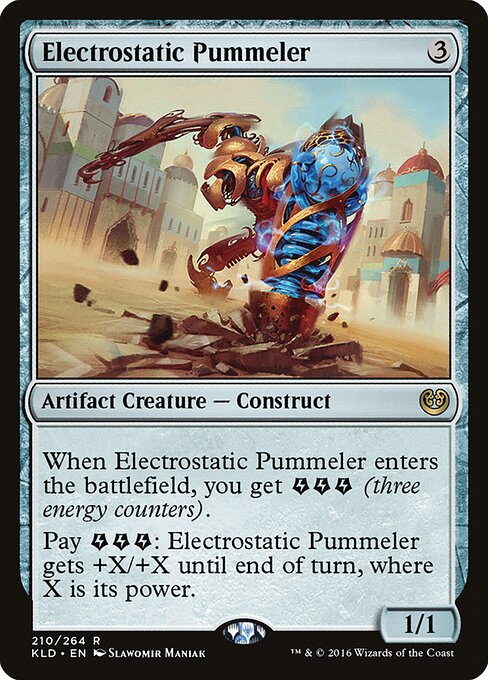 Electrostatic Pummeler - Kaladesh (#210) - Illustrated by Slawomir Maniak - Magic: The Gathering Card