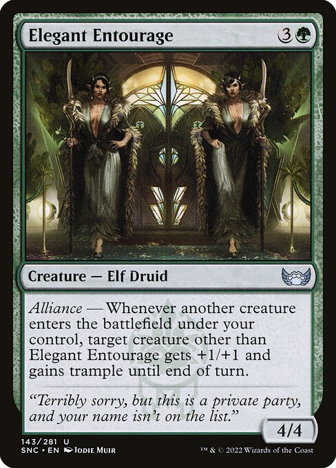 Elegant Entourage - Streets of New Capenna Magic card